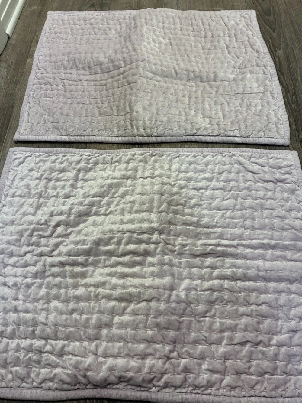 Pottery Barn Kids Lavender Quilted Coverlet with White Unicorn-Print Shams